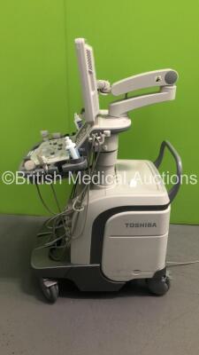 Toshiba Aplio 500 TUS-A500 Flat Screen Ultrasound Scanner *S/N T1C1222507* **Mfd 02/2012** with 4 x Transducers / Probes (PLT-1204BX *Mfd 07/2015* / PVT-375BT *Mfd 12/2011* / PLT-805AT *Mfd 01/2012* and PVT-674BT *Mfd 02/2011*) and Sony UP-D897 Digital Gr - 13