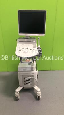Toshiba Xario 100 TUS-X100 *S/N 99C1523834* **Mfd 02/2015** with 1 x Transducer / Probe (11C3) and Sony UP-898MD Digital Graphic Printer (HDD REMOVED)