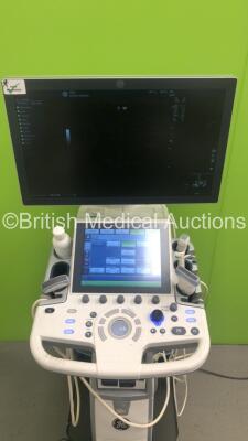 GE Logiq P9 Flat Screen Ultrasound Scanner Ref 5641037 *S/N 298543SU0* **Mfd 07/2015** Software Version R1 Software Revision 0.1 with 4 x Transducers / Probes (L8-18i-RS Ref 5393197 *Mfd 06/2015* / ML6-15-RS Ref 5428942 *Mfd 07/2015* / C1-5-RS Ref 5384874 - 2