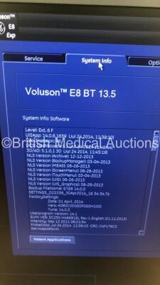 GE Voluson E8 Expert Flat Screen Ultrasound Scanner *S/N D22611* **Mfd 07/2014** Software Version 14.0.6.1639 BT Version 13.5 with 2 x Transducers / Probes (RAB6-D Ref H48681MG *Mfd 09/2014* and C1-5-D Ref 5261135 *Mfd 08/2014*), Sony UP-D897 Digital Grap - 10