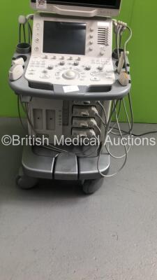 Toshiba Aplio 500 TUS-A500 Flat Screen Ultrasound Scanner *S/N T1D12S3606* **Mfd 12/2012** with 4 x Transducers / Probes (PLT-1202S *Mfd 07/2012* / PVT-674BT *Mfd 12/2012* / PLT-1204BT *Mfd 11/2012* and PVT-375BT *Mfd 04/2018*) and Sony UP-D897 Digital G - 3