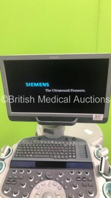 Siemens Acuson S2000 HELX Evolution Flat Screen Ultrasound Scanner Model No 10041461 *S/N 210333* **Mfd 03/2014** with 3 x Transducers / Probes (18L6 HD Model No 10041227 *Mfd 2014* / 6C1 HD Model No 10135941 *Mfd 09/2016* and 9L4 Model No 10035946 *Mfd 2 - 2