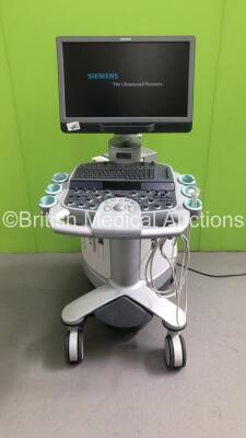 Siemens Acuson S1000 HELX Evolution Flat Screen Ultrasound Scanner Model No 10441701 *S/N 212109* **Mfd 10/2015** Product Version VE10C Software Version 500.1.074 with 2 x Transducers / Probes (10V4 Model No 08266709 *Mfd 2015* and 15L5 SP Model No 100412