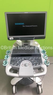 Siemens Acuson S1000 HELX Evolution Flat Screen Ultrasound Scanner Model No 10441701 *S/N 212109* **Mfd 10/2015** Product Version VE10C Software Version 500.1.074 with 2 x Transducers / Probes (10V4 Model No 08266709 *Mfd 2015* and 15L5 SP Model No 100412 - 2