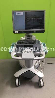 Siemens Acuson S1000 HELX Evolution Flat Screen Ultrasound Scanner Model No 10441701 *S/N 212109* **Mfd 10/2015** Product Version VE10C Software Version 500.1.074 with 2 x Transducers / Probes (10V4 Model No 08266709 *Mfd 2015* and 15L5 SP Model No 100412 - 6