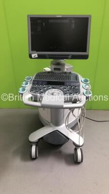 Siemens Acuson S1000 HELX Evolution Flat Screen Ultrasound Scanner Model No 10441701 *S/N 212109* **Mfd 10/2015** Product Version VE10C Software Version 500.1.074 with 2 x Transducers / Probes (10V4 Model No 08266709 *Mfd 2015* and 15L5 SP Model No 100412 - 7