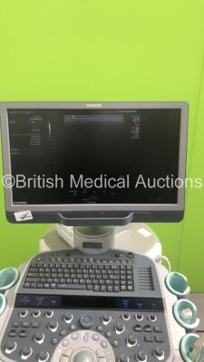 Siemens Acuson S1000 HELX Evolution Flat Screen Ultrasound Scanner Model No 10441701 *S/N 212109* **Mfd 10/2015** Product Version VE10C Software Version 500.1.074 with 2 x Transducers / Probes (10V4 Model No 08266709 *Mfd 2015* and 15L5 SP Model No 100412 - 9