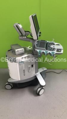 Siemens Acuson S1000 HELX Evolution Flat Screen Ultrasound Scanner Model No 10441701 *S/N 212109* **Mfd 10/2015** Product Version VE10C Software Version 500.1.074 with 2 x Transducers / Probes (10V4 Model No 08266709 *Mfd 2015* and 15L5 SP Model No 100412 - 14