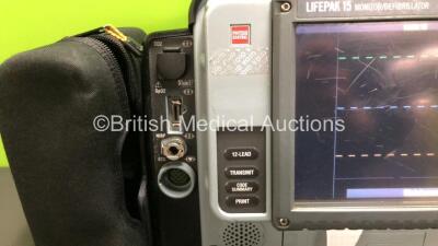 Medtronic Physio-Control Lifepak 15 Version 2 12-Lead Monitor / Defibrillator *Mfd - 2012* Ref - 99577-000656 P/N - V15-2-001003 Software Version - 3306808-005 with Pacer, CO2, SPO2, NIBP, ECG, Auxiliary Power and Printer Options, 4 and 6 Lead ECG Leads, - 3