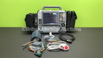 Medtronic Physio-Control Lifepak 15 Version 2 12-Lead Monitor / Defibrillator *Mfd - 2012* Ref - 99577-000656 P/N - V15-2-001003 Software Version - 3306808-005 with Pacer, CO2, SPO2, NIBP, ECG, Auxiliary Power and Printer Options, 4 and 6 Lead ECG Leads, 