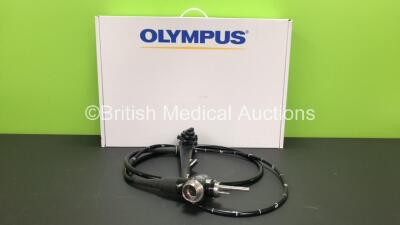 Olympus GIF-Q260 Video Gastroscope in Case - Engineer's Report : Optical System - No Fault Found, Angulation - No Fault Found, Insertion Tube - No Fault Found, Light Transmission - No Fault Found, Channels - No Fault Found, Leak Check - No Fault Found *27