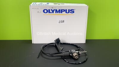 Olympus GIF-Q260 Video Gastroscope in Case - Engineer's Report : Optical System - No Fault Found, Angulation - No Fault Found, Insertion Tube - No Fault Found, Light Transmission - No Fault FOund, Channels - No Fault Found, Leak Check - No Fault Found *23