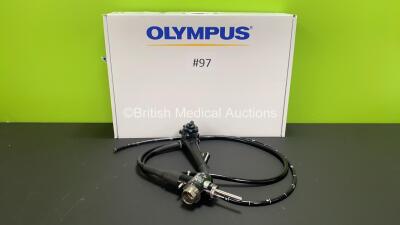 Olympus GIF-H260 Video Gastroscope in Case - Engineer's Report : Optical System - No Fault Found, Angulation - Not Reaching Specification, To Be Adjusted, Insertion Tube - No Fault Found, Light Transmission - No Fault FOund, Channels - No Fault Found, Lea