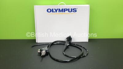 Olympus GIF-Q260 Video Gastroscope in Case - Engineer's Report : Optical System - No Fault Found, Angulation - No Fault Found, Insertion Tube - No Fault Found, Light Transmission - No Fault Found, Channels - No Fault Found, Leak Check - No Fault Found *27