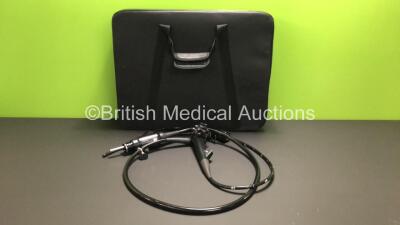 Fujinon EG-530WR Video Gastroscope in Case - Engineer's Report : Optical System - No Fault Found, Angulation - Not Reaching Specification, To Be Adjusted, Insertion Tube - Slightly Worn, Light Transmission - No Fault Found, Channels - No Fault Found, Leak