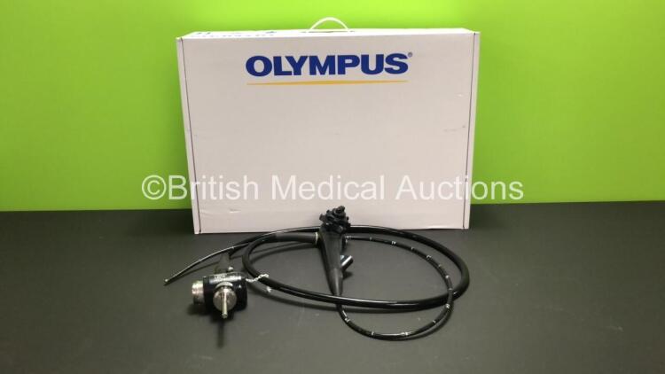 Olympus GIF-XP260 Video Gastroscope in Case - Engineer's Report : Optical System - Slightly Misty, Angulation - Not Reaching Specification, To Be Adjusted, Insertion Tube - No Fault Found, Light Transmission - No Fault Found, Channels - No Fault Found, Le
