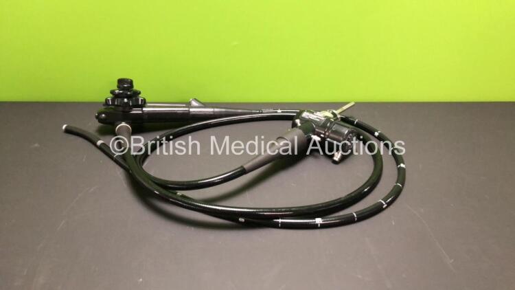Olympus GIF-1T240 Video Gastroscope - Engineer's Report : Optical System - No Fault Found, Angulation - Not Reaching Specification, To Be Adjusted, Insertion Tube - Kinked, Light Transmission - No Fault Found, Channels - No Fault Found, Leak Check - No Fa