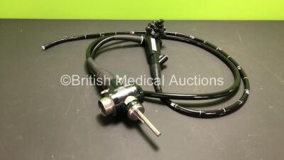 Olympus GIF-IT240 Video Gastroscope in Case - Engineer's Report : Optical System - No Fault Found, Angulation - Not Reaching Specification, To Be Adjusted, Insertion Tube - Badly Kinked, Light Transmission - No Fault Found, Channels - No Fault Found, Leak - 2