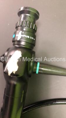 Olympus CYF-4 Cystoscope in Case - Engineer's Report : Optical System - No Fault Found, Angulation - No Fault Found, Insertion Tube - No Fault Found, Light Transmission - No Fault Found, Channels - No Fault Found, Leak Check - No Fault Found *W405445* - 3