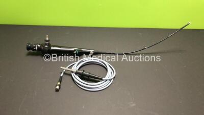 Olympus CYF-5 Cystoscope with Light Guide Cable in Case - Engineer's Report : Optical System - No Fault Found, Angulation - No Fault Found, Insertion Tube - Kinked, Light Transmission - No Fault Found, Channels - No Fault Found, Leak Check - No Fault Foun - 2