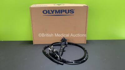 Olympus PCF-H190DI Video Colonoscope with Valves in Case - Engineer's Report : Optical System - Untested Due to No Processor, Angulation - No Fault Found, Insertion Tube - No Fault Found, Light Transmission - No Fault Found, Channels - Unable to Check, Le