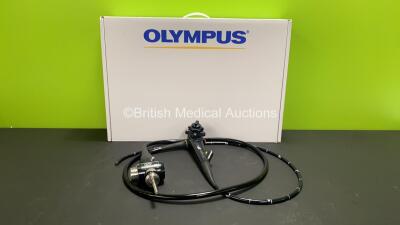 Olympus GIF-Q260 Video Gastroscope in Case - Engineer's Report : Optical System - No Fault Found, Angulation - Not Reaching Specification, To Be Adjusted, Insertion Tube - No Fault Found, Light Transmission - No Fault Found, Channels - No Fault Found, Lea