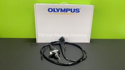 Olympus GIF-Q260 Video Gastroscope in Case - Engineer's Report : Optical System - No Fault Found, Angulation - No Fault Found, Insertion Tube - No Fault Found, Light Transmission - No Fault Found, Channels - No Fault Found, Leak Check - No Fault Found *25