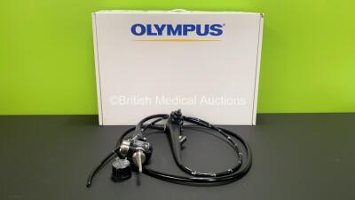 Olympus GIF-Q260 Video Gastroscope in Case - Engineer's Report : Optical System - No Fault Found, Angulation - No Fault Found, Insertion Tube - No Fault Found, Light Transmission - No Fault Found, Channels - No Fault Found, Leak Check - No Fault Found *78