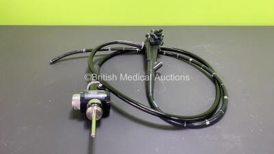 Olympus PCF-240S Video Sigmoidoscope in Case - Engineer's Report : Optical System - No Fault Found, Angulation - No Fault Found, Insertion Tube - No Fault Found, Channels - No Fault Found, Leak Check - No Fault Found *2600209* - 2