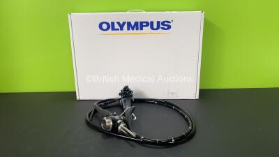 Olympus PCF-240S Video Sigmoidoscope in Case - Engineer's Report : Optical System - No Fault Found, Angulation - No Fault Found, Insertion Tube - No Fault Found, Channels - No Fault Found, Leak Check - No Fault Found *2300099*