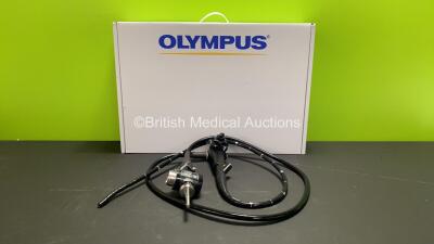 Olympus PCF-240S Video Sigmoidoscope in Case - Engineer's Report : Optical System - No Fault Found, Angulation - No Fault Found, Insertion Tube - No Fault Found, Channels - No Fault Found, Leak Check - No Fault Found *2300104*