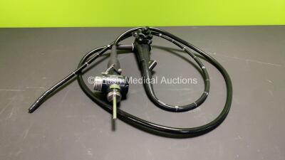 Olympus PCF-240S Video Sigmoidoscope in Case - Engineer's Report : Optical System - No Fault Found, Angulation - No Fault Found, Insertion Tube - No Fault Found, Channels - No Fault Found, Leak Check - No Fault Found *2300104* - 2