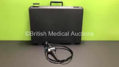 Olympus BF Type P240 Video Bronchoscope in Case - Engineer's Report : Optical System - No Fault Found, Angulation - No Fault Found, Insertion Tube - Minor Crush Mark Present, Light Transmission - No Fault Found, Channels - No Fault Found, Leak Check - No 