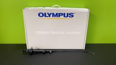 Olympus CYF-5 Cystoscope in Case - Engineer's Report : Optical System - No Fault Found, Angulation - No Fault Found, Insertion Tube - No Fault Found, Light Transmission - No Fault Found, Channels - No Fault Found, Leak Check - No Fault Found *W247986*