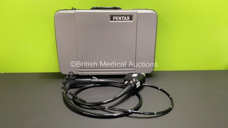 Pentax EG-2970K Video Gastroscope in Case - Engineer's Report : Optical System - Unable to Check, Angulation - No Fault Found, Insertion Tube - No Fault Found, Light Transmission - No Fault Found, Channels - Unable to Check *A121933*