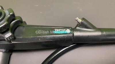 Pentax EG-2970K Video Gastroscope in Case - Engineer's Report : Optical System - Unable to Check, Angulation - No Fault Found, Insertion Tube - No Fault Found, Light Transmission - No Fault Found, Channels - Unable to Check *A121933* - 3