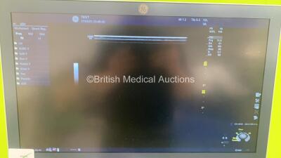 GE Logiq P9 Flat Screen Ultrasound Scanner Ref 5641037 *S/N 299675SU9* **Mfd 08/2015** Software Version R1 Software Revision 0.3 with 4 x Transducers / Probes (3Sc-RS Ref 47237516 *Mfd 08/2015* / C1-5-RS Ref 5384874 *Mfd 08/2015* / 12L-RS Ref 5141337 *Mfd - 2
