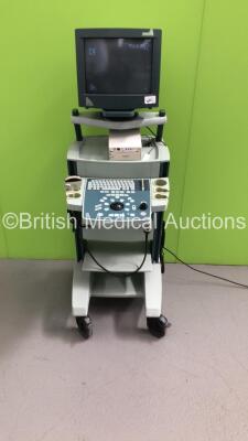 B-K Medical 2101 Falcon Ultrasound Scanner *S/N 2002-1841107* with 1 x Transducer / Probe (Type 8665 2.5-5MHz) and Mitsubishi P93 Printer (Powers Up)