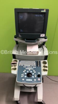 B-K Medical 2101 Falcon Ultrasound Scanner *S/N 2002-1841107* with 1 x Transducer / Probe (Type 8665 2.5-5MHz) and Mitsubishi P93 Printer (Powers Up) - 4