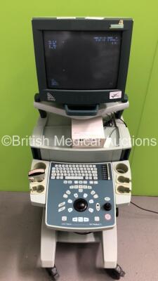 B-K Medical 2101 Falcon Ultrasound Scanner *S/N 2002-1841107* with 1 x Transducer / Probe (Type 8665 2.5-5MHz) and Mitsubishi P93 Printer (Powers Up) - 6