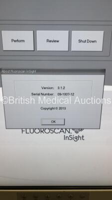 Hologic Fluoroscan InSight 2 Mini Mobile X-Ray C-Arm Version 3.1.2 with Footswitch,Keyboard and Sony Digital Graphic Printer UP-D897 (Powers Up) * Asset No FS 0123383 * * Mfd October 2007 * - 5