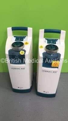 2 x Walker Filtration LaserVac 850 Smoke Evacuators (Both Power Up)