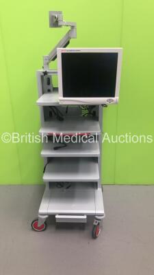 Stryker Stack Trolley Including Stryker SV-2 High Definition Monitor (No Power) * SN SV2196D0037 *