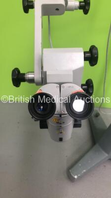 Zeiss OPMI 1-H Microscope on Stand with 2 x 12,5x Eyepieces and F 200 Lens (Powers Up with Good Bulb) - 3