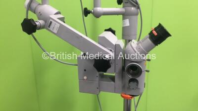 Zeiss OPMI 1-H Microscope on Stand with 2 x 12,5x Eyepieces and F 200 Lens (Powers Up with Good Bulb) - 5