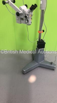 Zeiss OPMI 1-H Microscope on Stand with 2 x 12,5x Eyepieces and F 200 Lens (Powers Up with Good Bulb) - 6