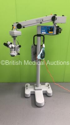 Zeiss OPMI MDO XY Surgical Microscope with 2 x 10x Eyepieces,1 x F170 Binoculars and f 200 Lens on Zeiss S5 Stand (Powers Up-Unable to Test Due to Damaged Light Source Cable) * Asset No FS 0112495 *