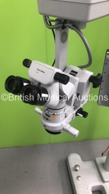 Zeiss OPMI MDO XY Surgical Microscope with 2 x 10x Eyepieces,1 x F170 Binoculars and f 200 Lens on Zeiss S5 Stand (Powers Up-Unable to Test Due to Damaged Light Source Cable) * Asset No FS 0112495 * - 2