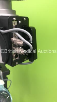 Zeiss OPMI MDO XY Surgical Microscope with 2 x 10x Eyepieces,1 x F170 Binoculars and f 200 Lens on Zeiss S5 Stand (Powers Up-Unable to Test Due to Damaged Light Source Cable) * Asset No FS 0112495 * - 9