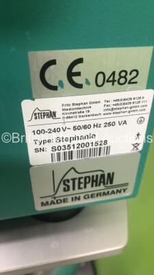 Stephan Stephanie Ventilator Version 3.62 / Running Hours 30663 with Hoses (Powers Up with Hardware Error) * Equip No 051206 * - 8